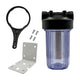 Aqua Prime 10" Clear Jumbo Filter Housing Kit with PRV - Filter Flair