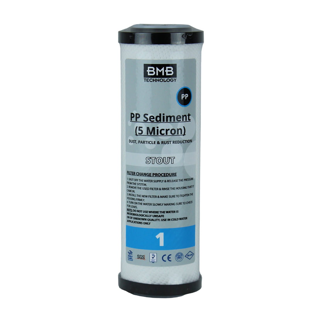 BMB 10" 5 Micron Sediment Replacement Filter Cartridge - Filter Flair