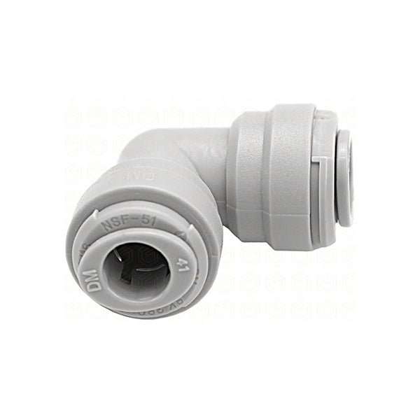 DMfit Reducing Elbow - 3/8" x 5/16" Push - Fit - Filter Flair