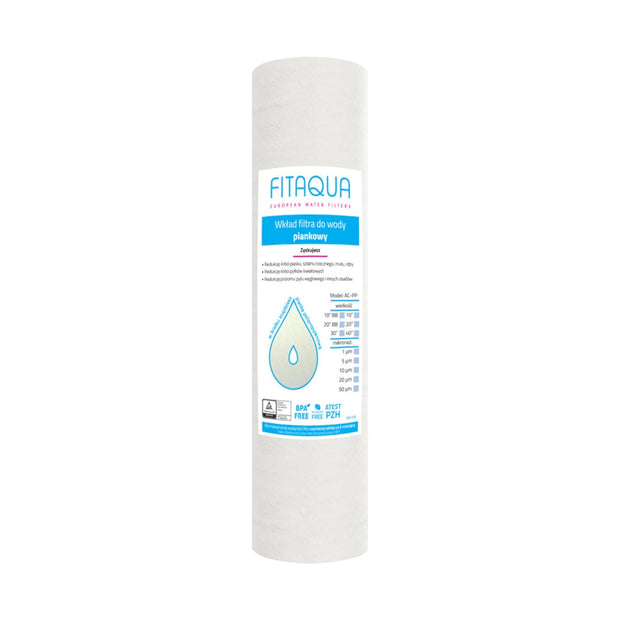 Fit Aqua 10" Polypropylene Sediment Filter Cartridge - 10" x 2.5" - Filter Flair