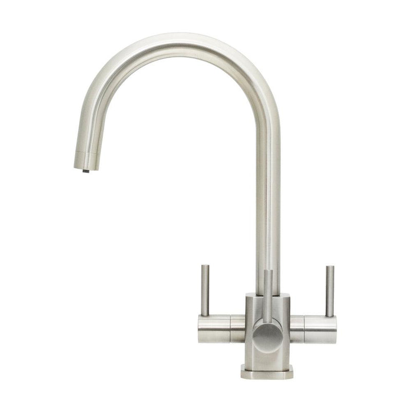 Acquapuro Verona SQ 3 Way Filtered Water Tap in Brushed Steel - Filter Flair