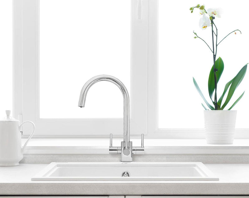 Acquapuro Verona SQ 3 Way Filtered Water Tap in Chrome - Filter Flair