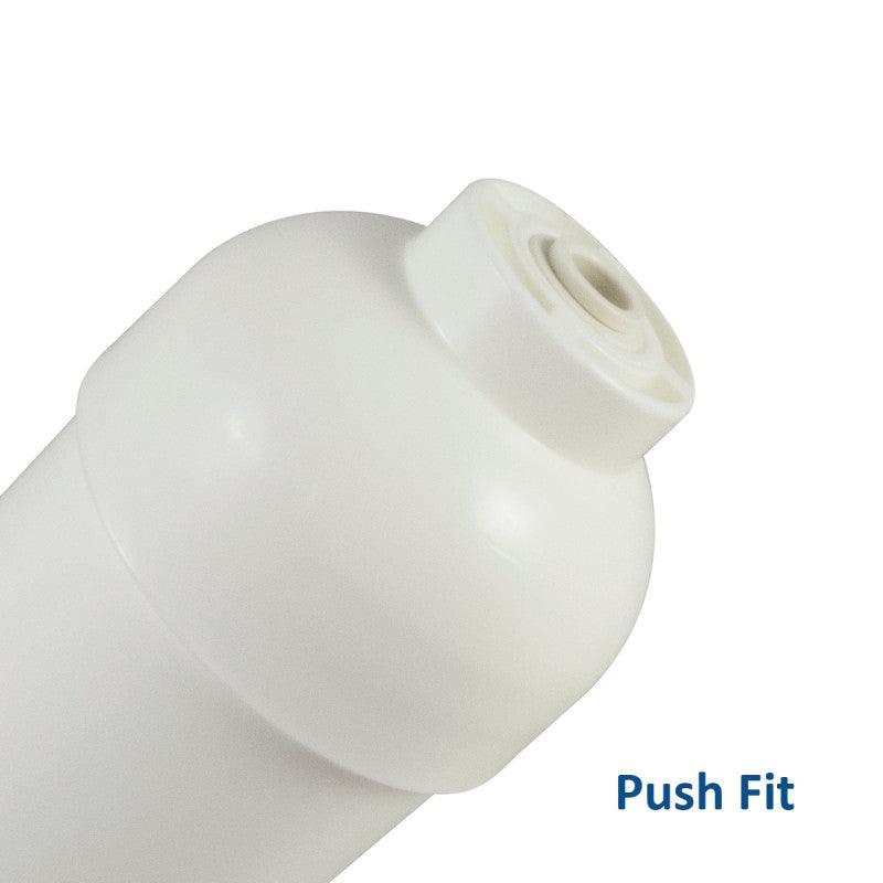 Inline Water Filter for Undersink Filter Systems & Refrigerators - 1/4" Push Fit - Filter Flair