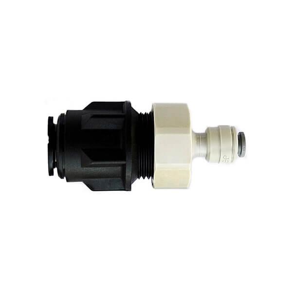 John Guest 15mm Push Fit to 1/4" Push Fit Adapter - Filter Flair