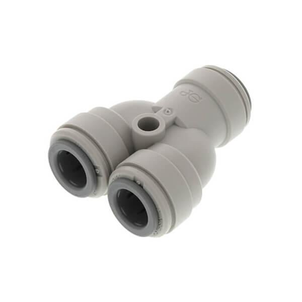 John Guest Equal Two - Way Divider - 3/8" Push Fit Fitting - Filter Flair