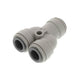 John Guest Equal Two - Way Divider - 3/8" Push Fit Fitting - Filter Flair