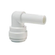 John Guest Stem Elbow - 1/4" Push - Fit x 1/4" Stem - Filter Flair